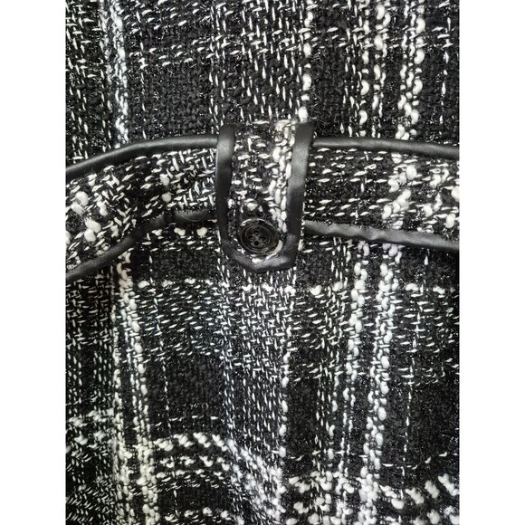 IZ BYER Women's Double Breasted White/ Black Pea Coat Size XL - Picture 8 of 10